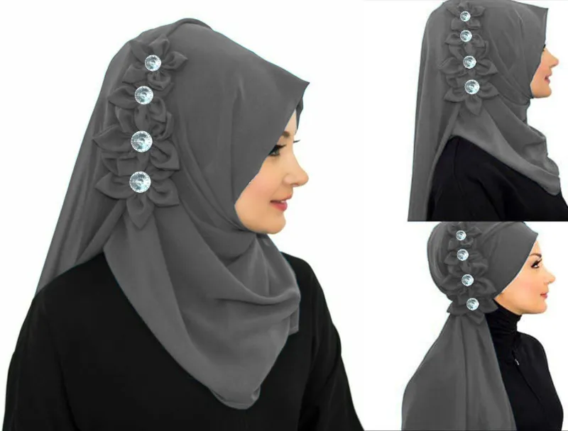 Georgette Ready Scarf_Flower